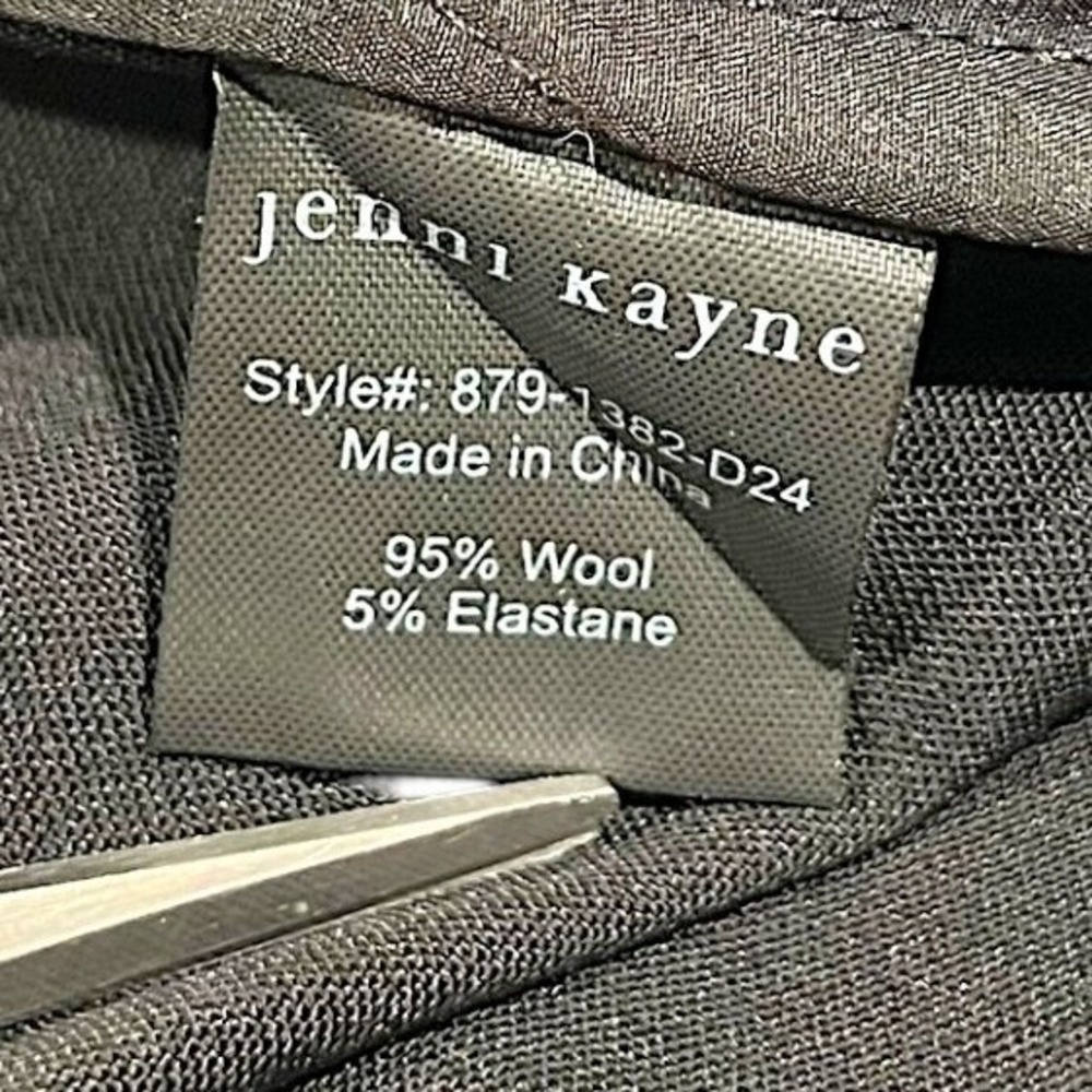 NWT Jenni Kayne Jones Trouser Wool Pants Black 12 - Picture 6 of 16